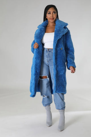 Plush Faux Fur Teddy Coat, Oversized Sherpa Winter Coat