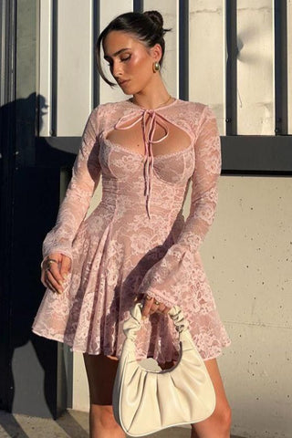 HAILEY LACE MINI DRESS
